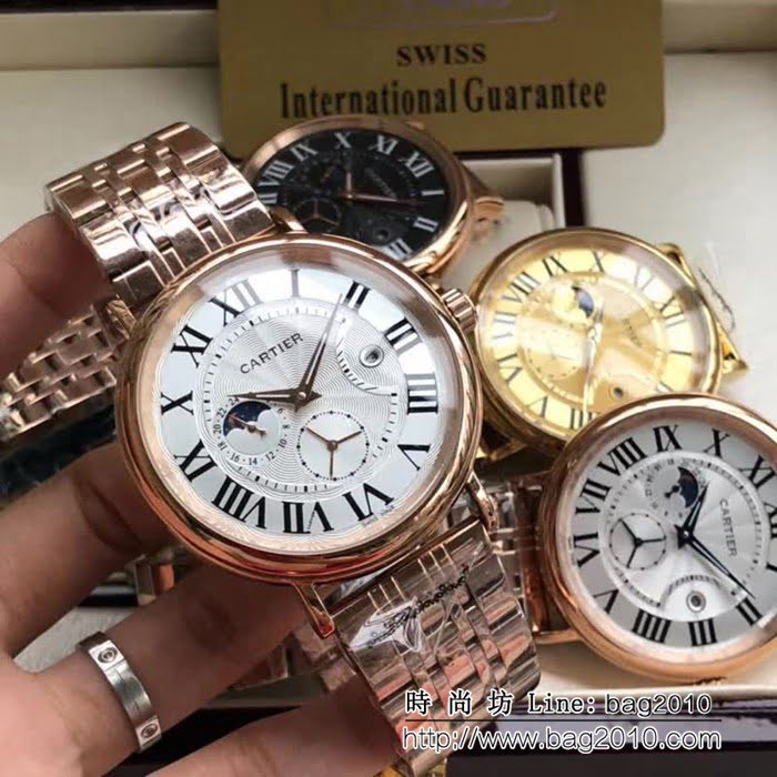 CARTIER卡地亞 時尚精品 深度防水高品質男士腕表 WSS3342